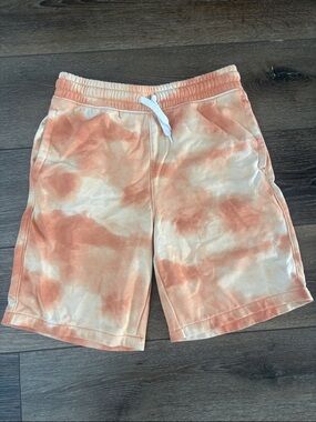 Orange Tie-Dye Shorts